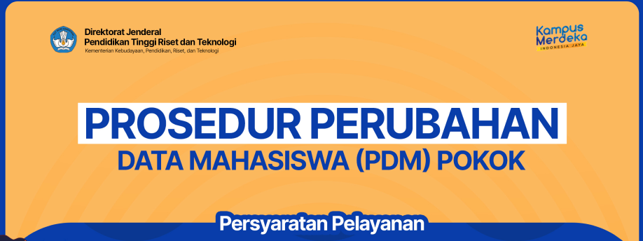 Prosedur Perubahan Data Mahasiswa (DPM) Pokok