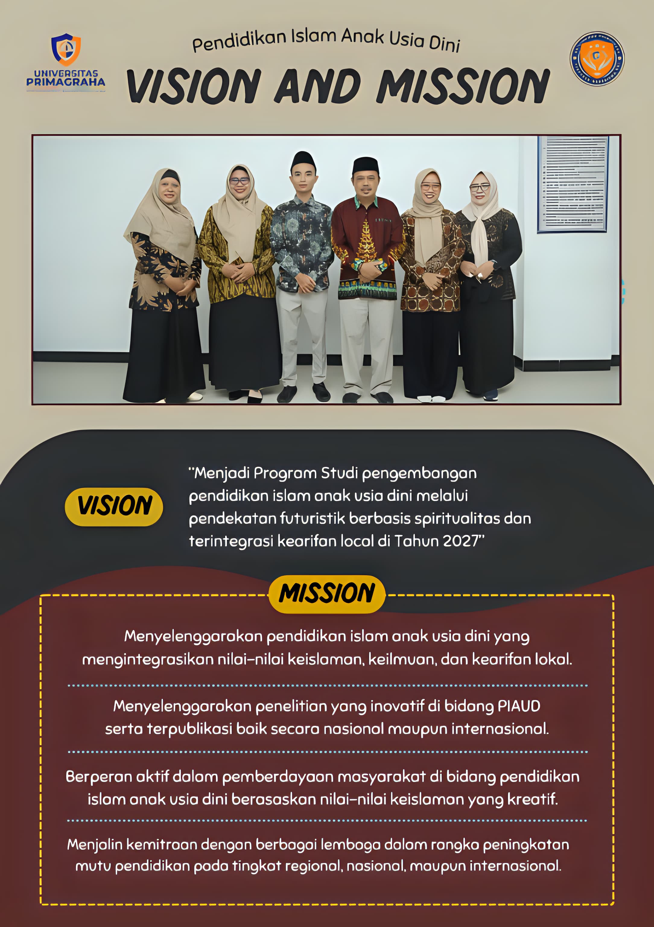 Visi, Misi Pendidikan Islam Anak Usia Dini