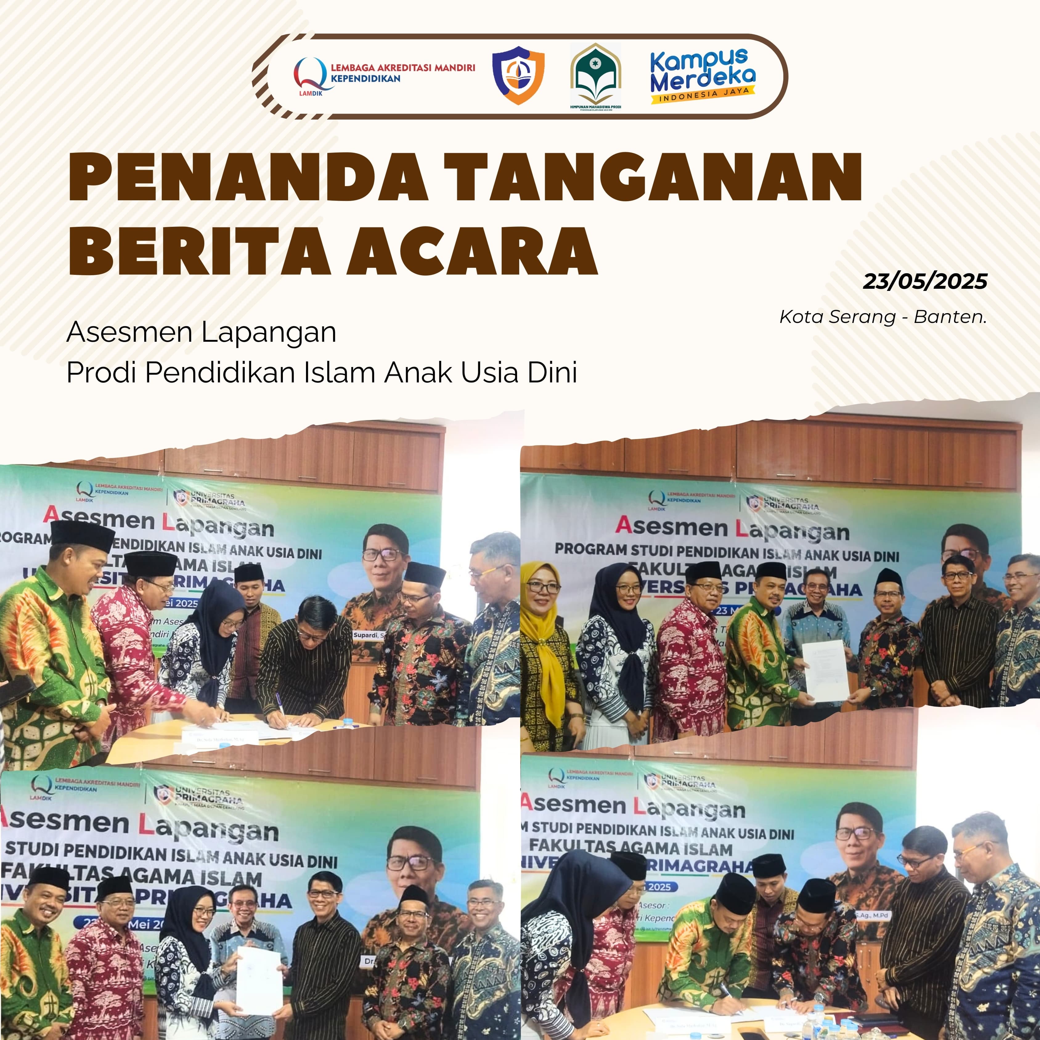 Tutup Asesmen Lapangan, Dosen PIAUD Menangis Bahagia